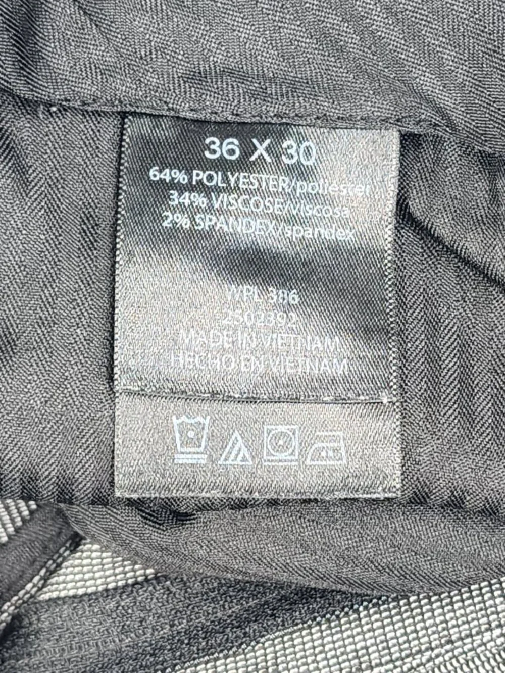 Kenneth Cole Reaction Mens 36x30 Gray Straight Fit Flat Front Dress Pants EX